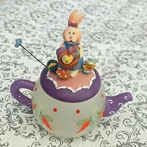Vintage Y2K Bunny Teatime Easter Bunny Aurora USA OOAK Kitch